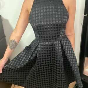 Alice + Olivia Black Tevin Dress